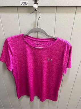Under Armour Women's Short Sleeve Tech Tee - Hot Pink Heather